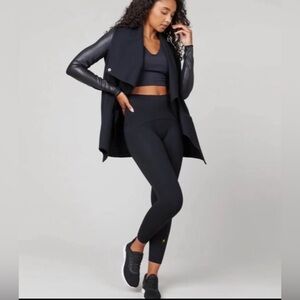 SPANX Drape Front Leather Jacket XS [BNWT!]